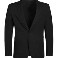 T.O Men's Patch Pocket Performance Blazer Jacket - Black