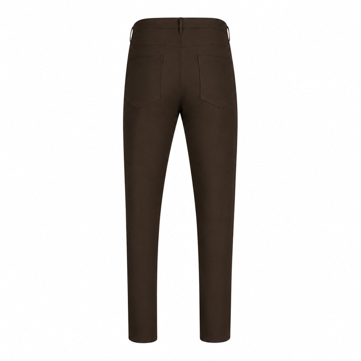 T.O. Men's 5-Pocket Performance Slim Pants - Brown