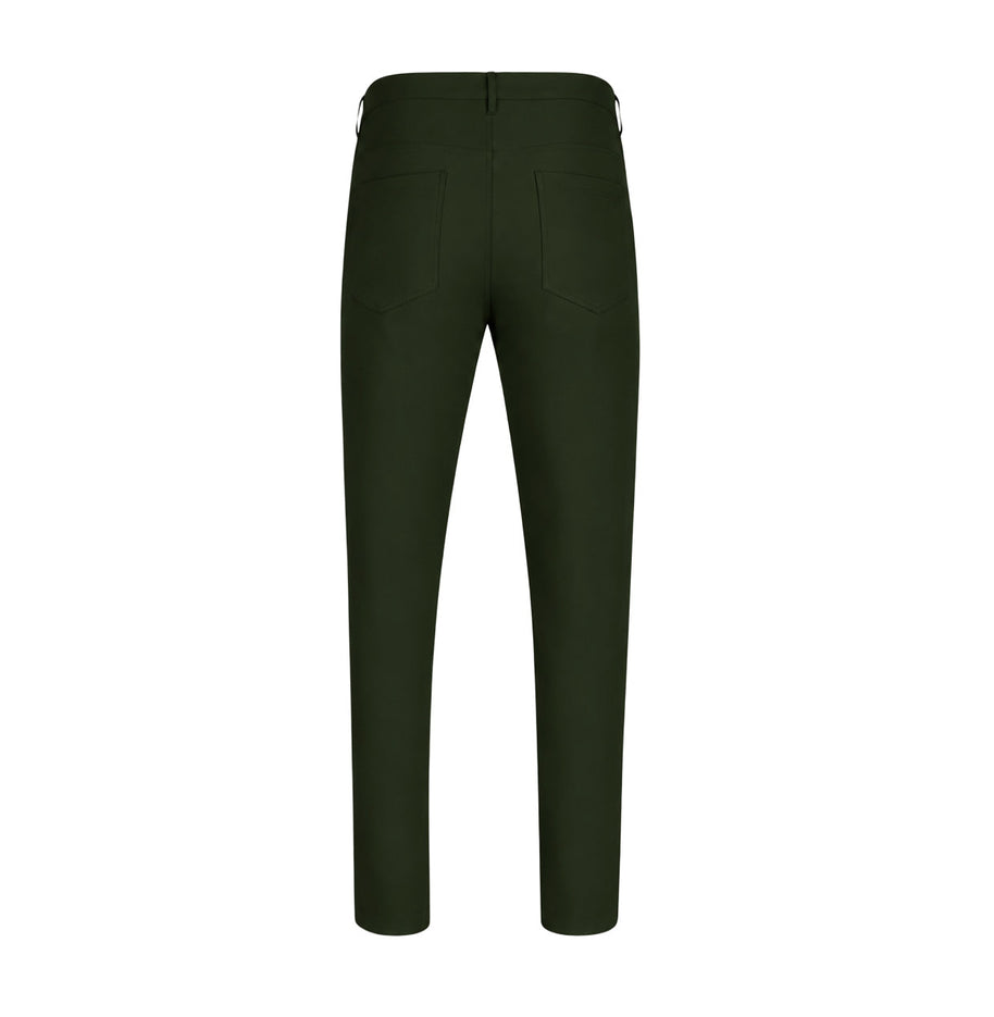 T.O. Men's 5-Pocket Performance Slim Pants - Green