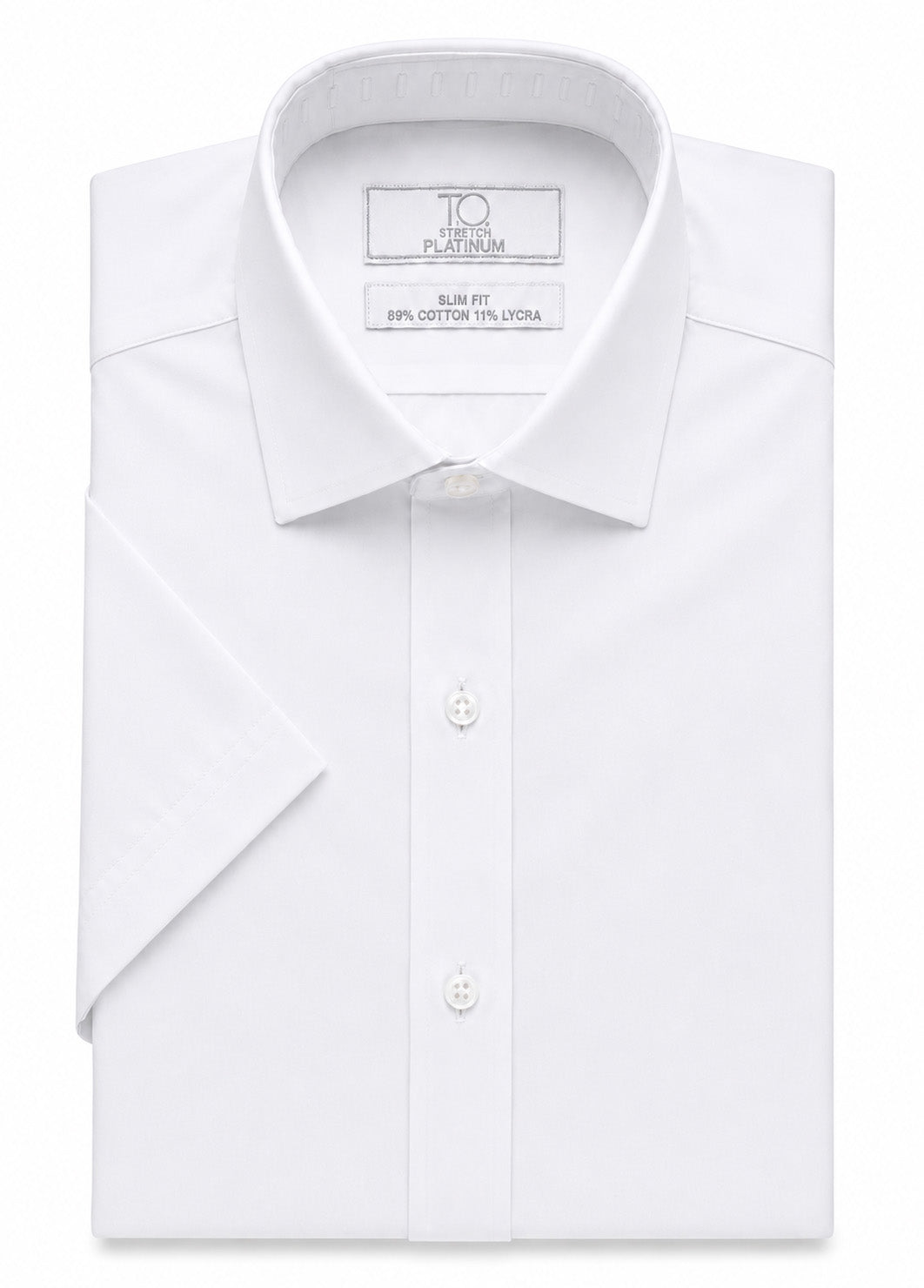 Boy's Platinum Stretch  White Dress Shirt