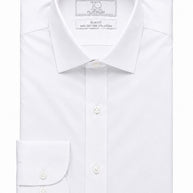 Boy's Platinum Stretch  White Dress Shirt