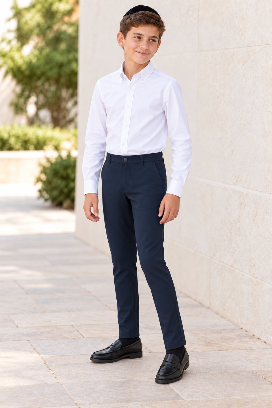 T.O. Boy's 5-Pocket Performance Pants - Blue