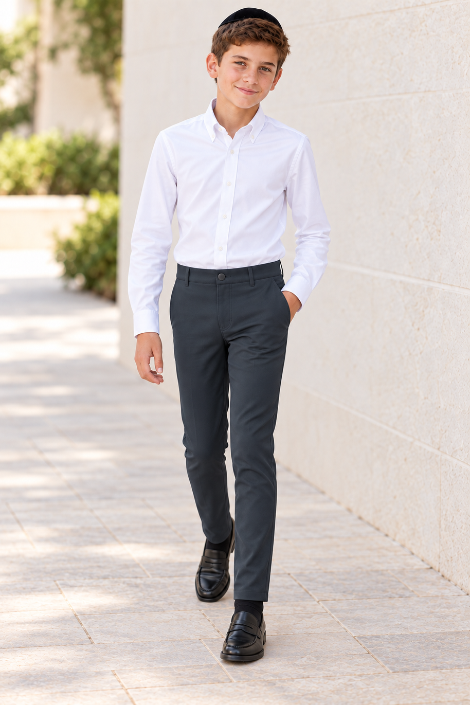T.O. Boy's Performance Pants - Dark Grey