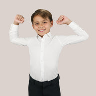 Boy's Long Sleeve Stretch Label Non-Iron Shirt