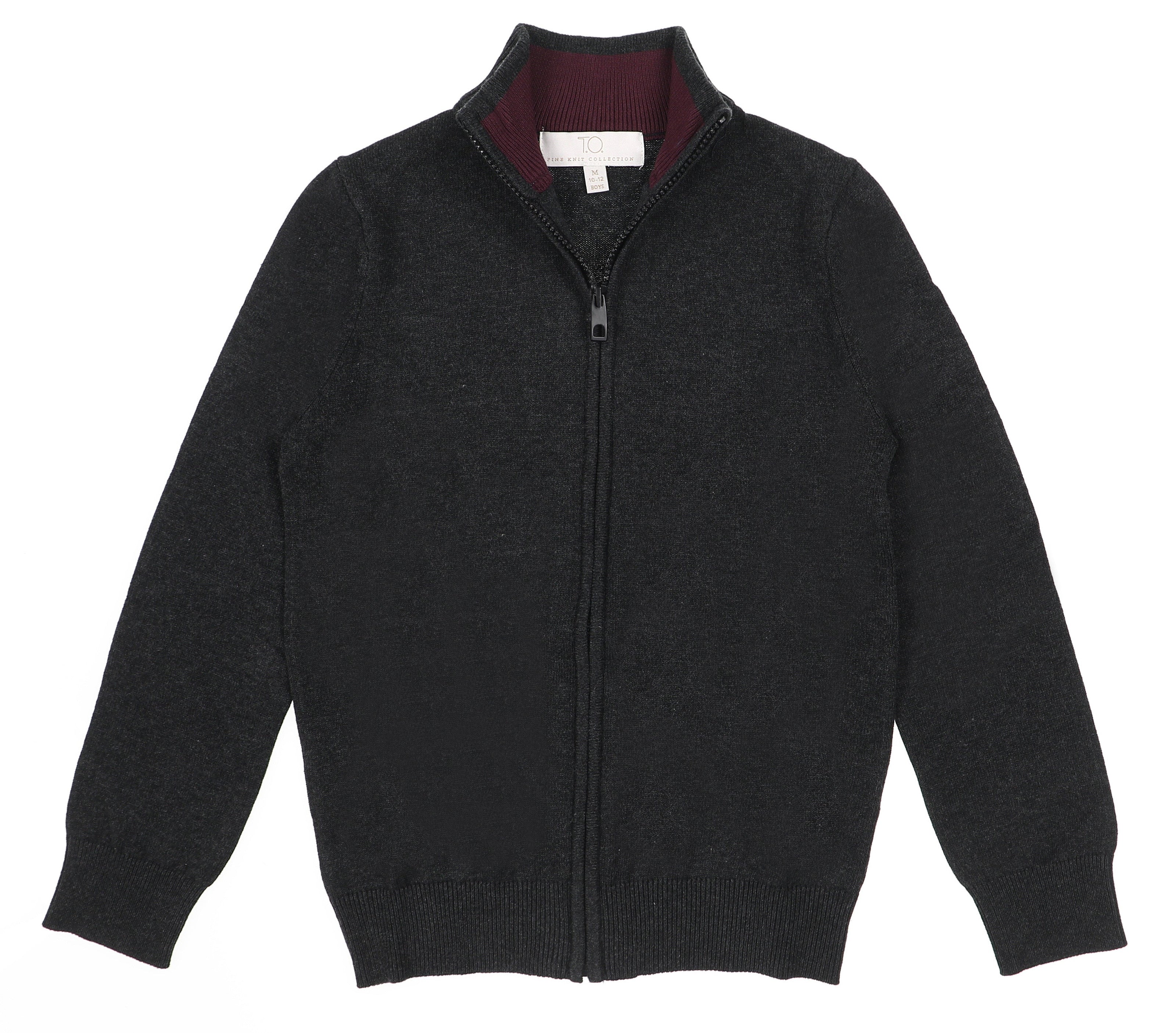 T.O. Collection Men's Full Zip Sweater