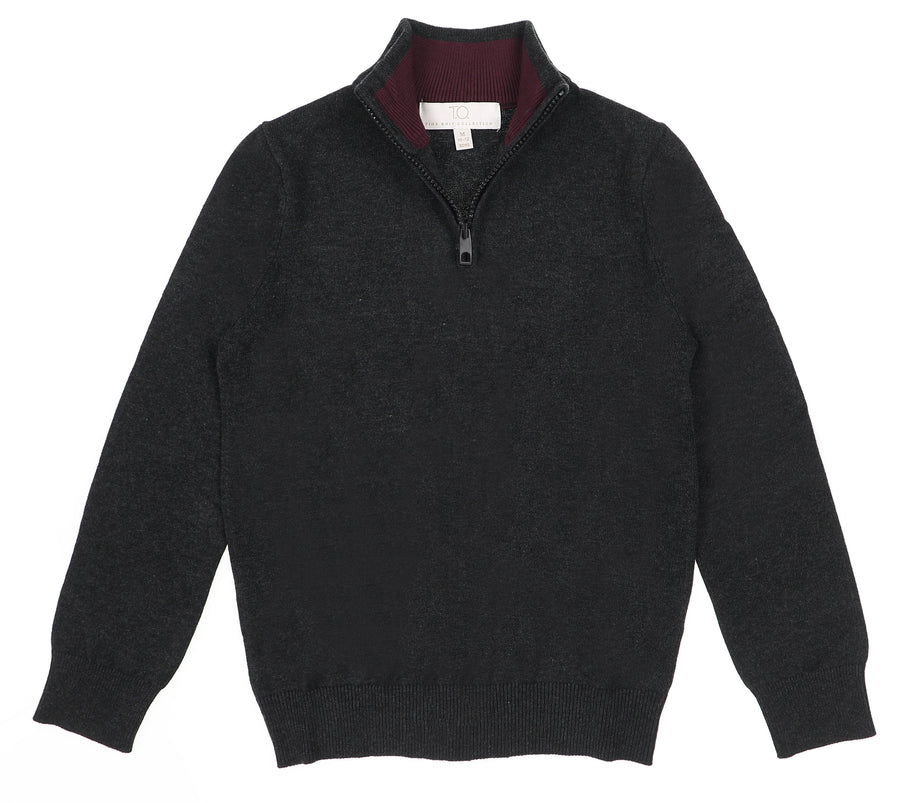 T.O. Collection Boy's Quarter Zip Sweaters