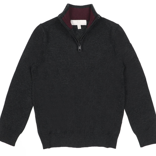 T.O. Collection Men's Quarter Zip Sweater