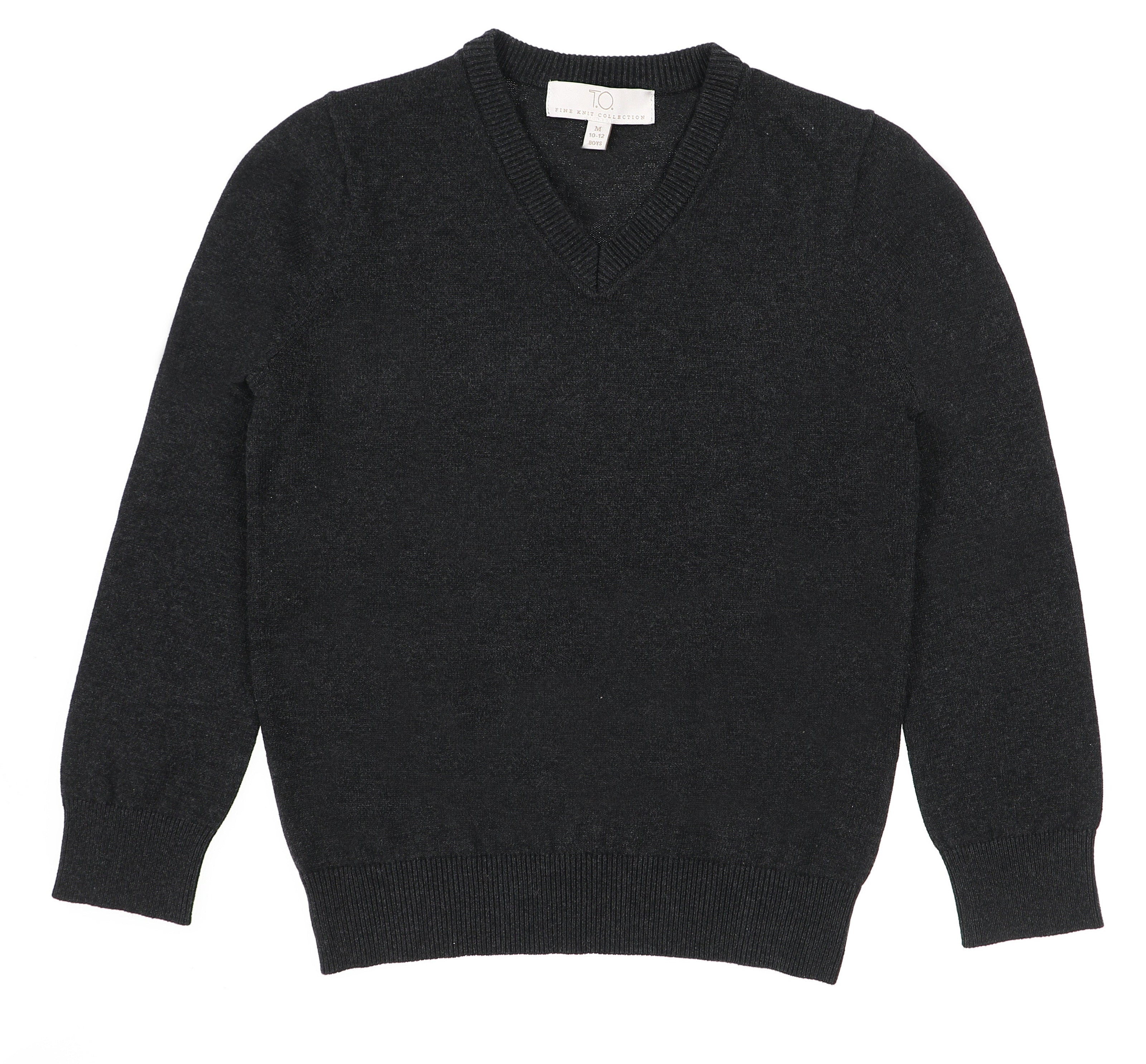 T.O. Collection Boy's V-Neck Sweater