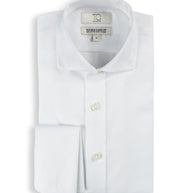 Boy's Purple Label White Twill Non-Iron Shirt