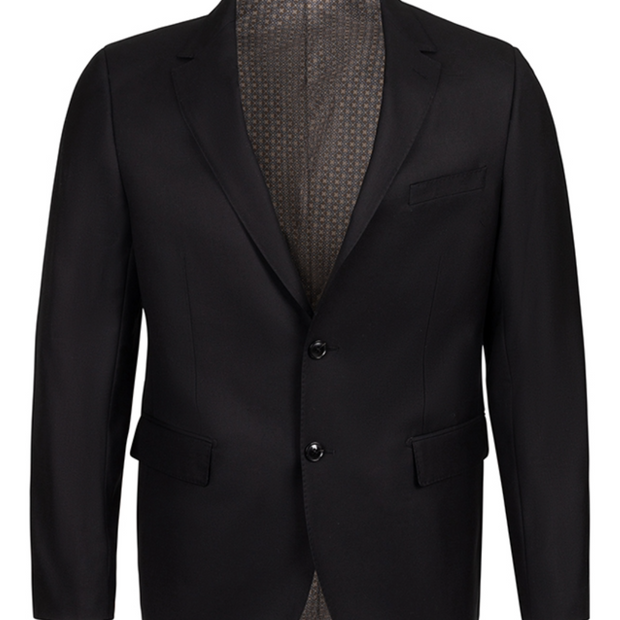 Men's Cardeliano Wool Blazer Jacket - Black