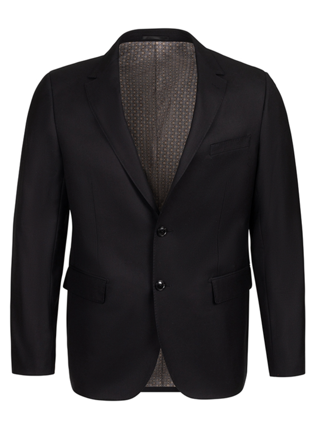 Men's Centrion Wool Blazer Jacket - Deep Black