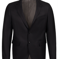 Men's Centrion Wool Blazer Jacket - Deep Black