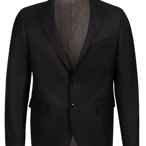 Men's Centrion Wool Blazer Jacket - Deep Black