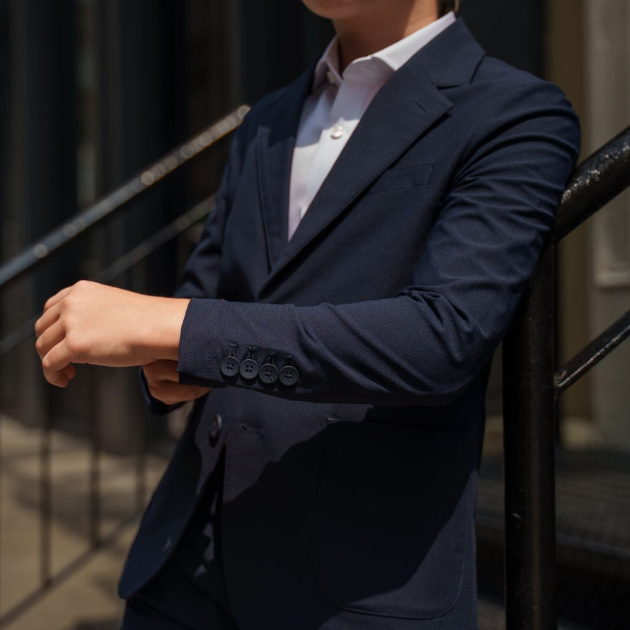 T.O Boy's Patch Pocket Performance  Blazer Jacket