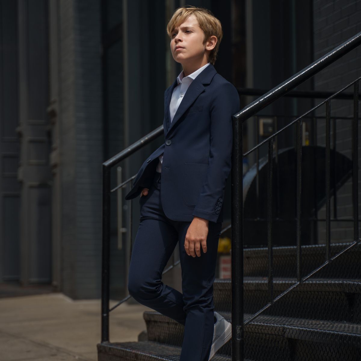 T.O Boy's Patch Pocket Performance  Blazer Jacket