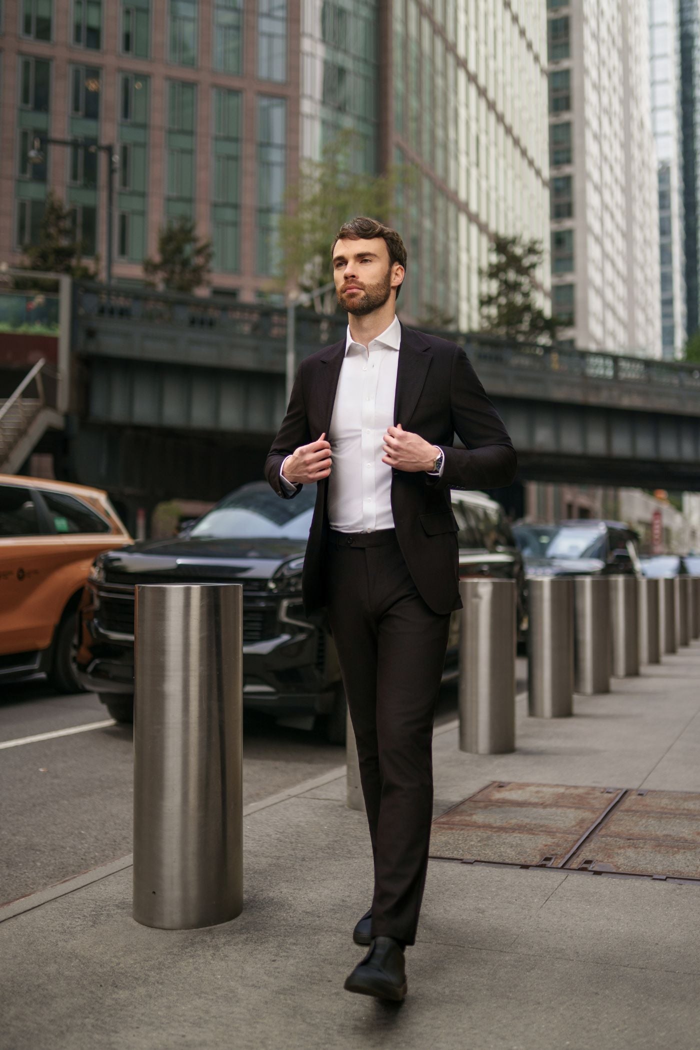 T.O Men's Cloud Blazer Jacket- Navy
