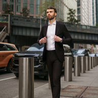 T.O Men's Cloud Blazer Jacket- Navy