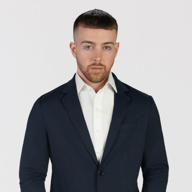 T.O Men's Performance Blazer Jacket - Navy