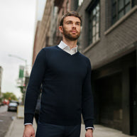 T.O. Collection Men's V-Neck Sweater