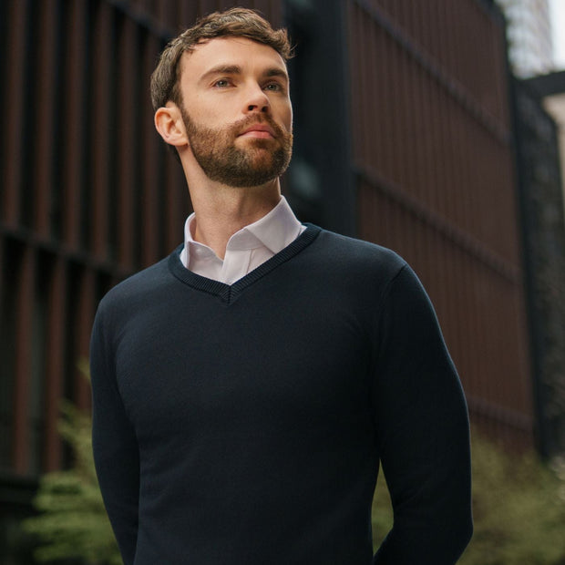 T.O. Collection Men's V-Neck Sweater