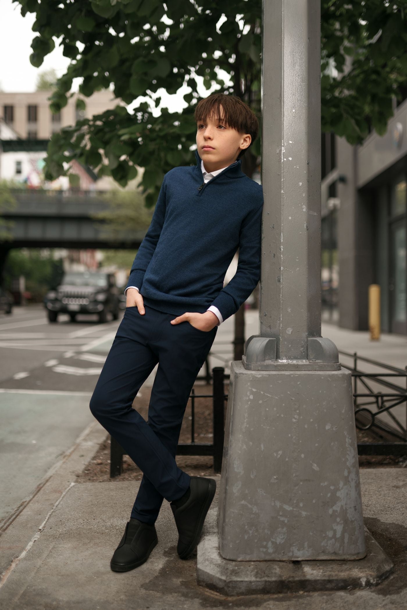 T.O. Collection Boy's Quarter Zip Sweaters