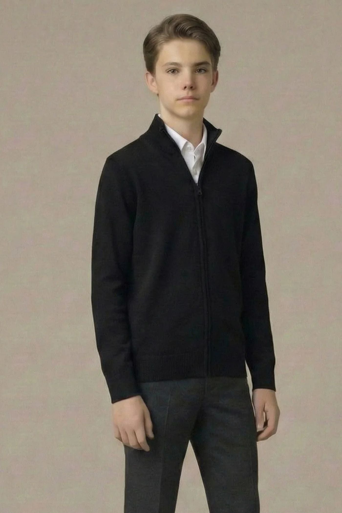 T.O. Collection Boy's Full Zip Sweater