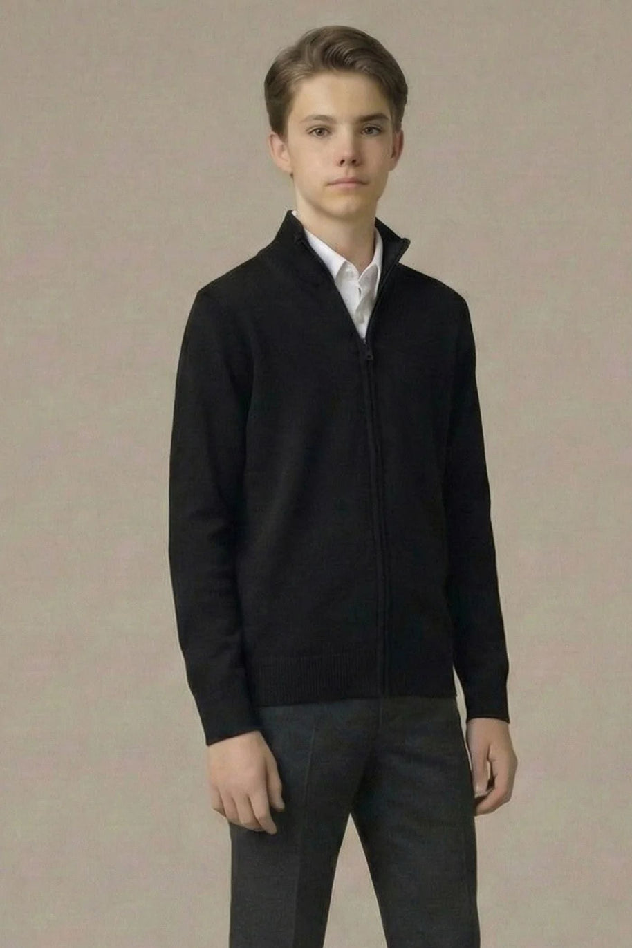 T.O. Collection Boy's Full Zip Sweater