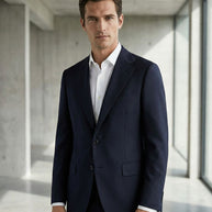 T.O Men's Performance Platinum Blazer Jacket - Navy
