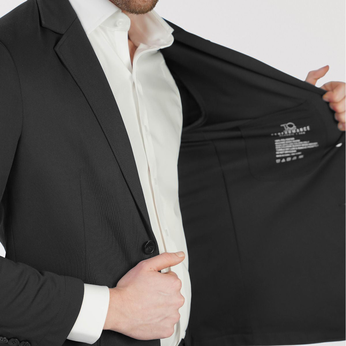 T.O Men's Performance Blazer Jacket - Black