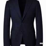 Navy blue blazer on a white background