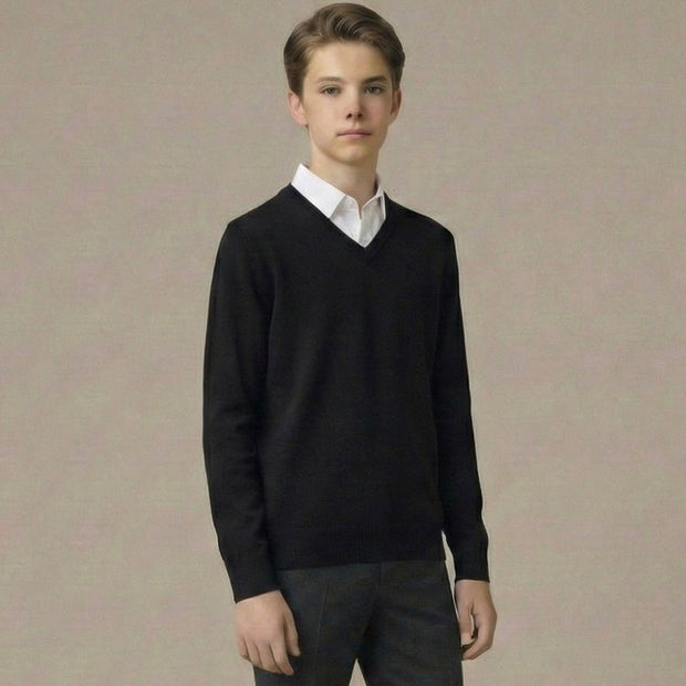 T.O. Collection Boy's V-Neck Sweater