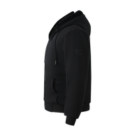 T.O. Collection Men's Black Hoodie - Black Removable Fur
