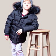 Black Nixon Coat with Black Fur