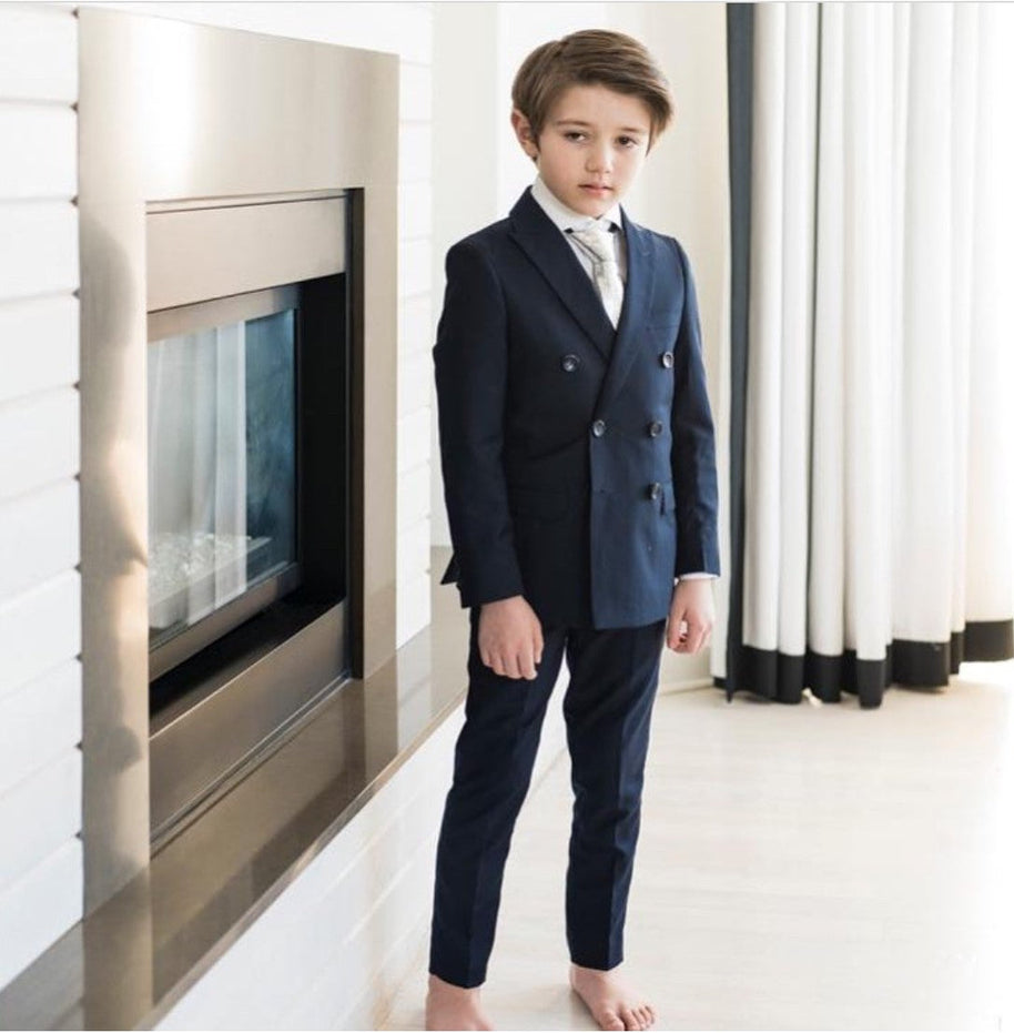 Boy's TR Double Breasted Suit -  True Navy