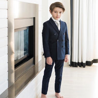 Boy's TR Double Breasted Suit -  True Navy