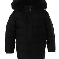 Black Nixon Coat with Black Fur