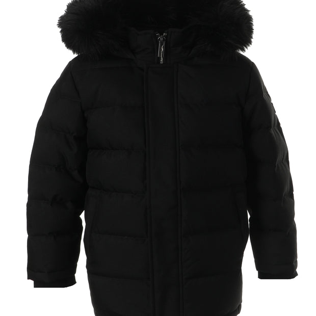 Black Nixon Coat with Black Fur