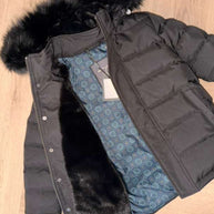 Black Nixon Coat with Black Fur