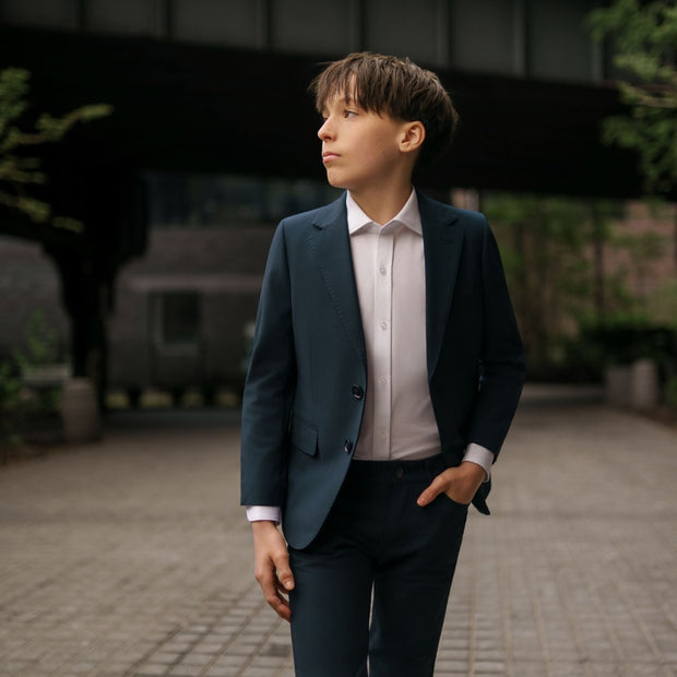 T.O Boy's Performance Platinum  Blazer Jacket